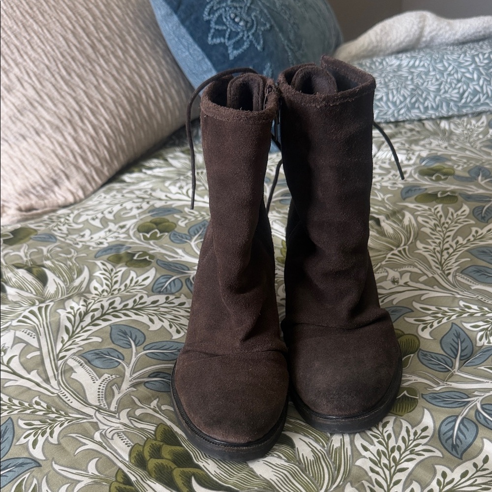 Brown Suede Women's Boots Barlow